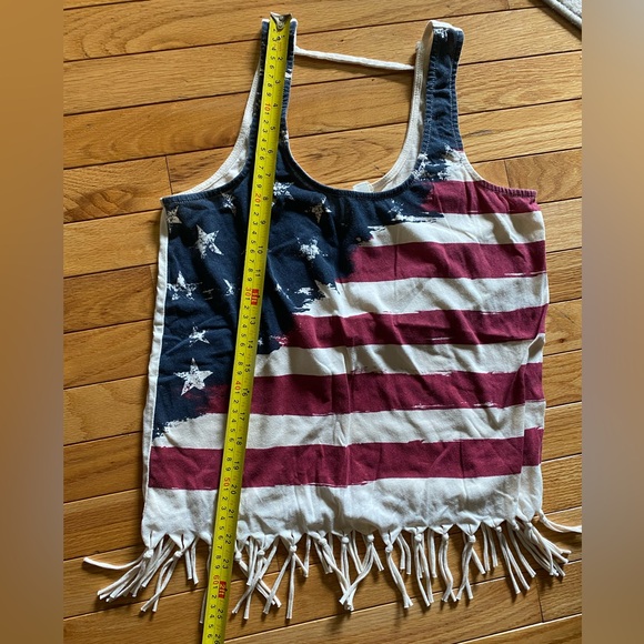 Others Follow American Flag 🇺🇸 Fringe Tank Top - Small - Picture 7 of 7